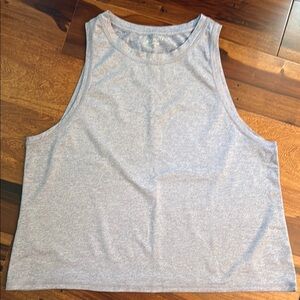 Athleta Heathered Blue Gray Tank Top — sz L